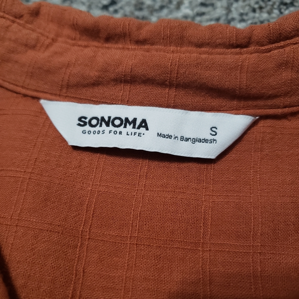 Rust Short Sleeve Button Down - Picture 3 of 9